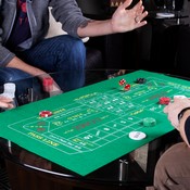 Double-Sided Craps Table & Roulette Casino Felt, GFEL-604