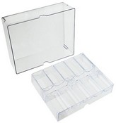200 Ct Acrylic Chip Tray with Lid, GPCA-003