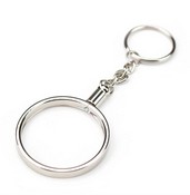 Chrome Plated Poker Chip Holder Key Chain / SET OF 10, GPCA-106
