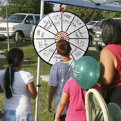 12" White Dry Erase Prize Wheel, GPRZ-002