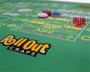 Craps Table Top Rollout with Rubber Bottom, GROL-003