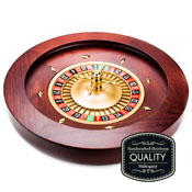 18" Casino Grade Deluxe Wooden Roulette Wheel, GROU-002