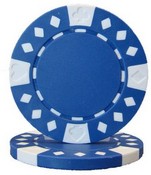 Diamond Suited 12.5 gram - Blue Sold by the Roll25 pcs. per Roll, CPDS-BLUE*25