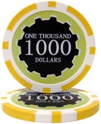 Eclipse 14 Gram Poker Chips - $1000 Sold by the Roll 25 pcs per Roll, CPEC-$1000*25