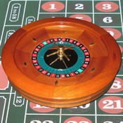 19 inch Mahogany Roulette Wheel, GROU-003