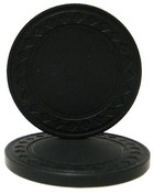 Super Diamond Poker Chips - BLACK Sold by the Roll, CPSU-Black*25