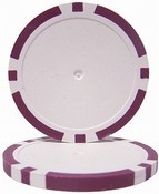 Purple Eight Stripe Chips Sold by the Roll 25 pcs. per Roll, CPBL14-PURPLE*25