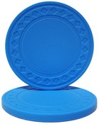 Super Diamond Poker Chips - LIGHT BLUE Sold by the Roll, CPSU-LightBlue*25