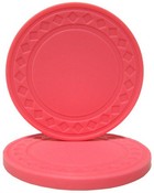 Super Diamond Poker Chips - PINK Sold by the Roll, CPSU-Pink*25
