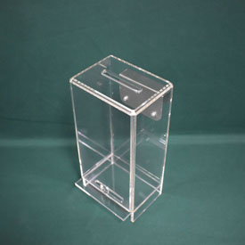 Clear Acrylic Toke Box With J-Hook, AGS-tobx2p