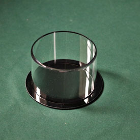 Clear Plastic w/ Black Base Free Standing, DRH5PL