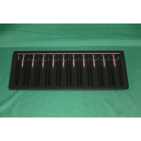 10 Tube Black ABS Plastic, TRAY10
