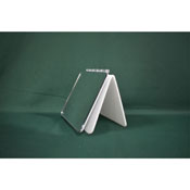 Mirror, White Lucite with Adjustable Angle, B6M10