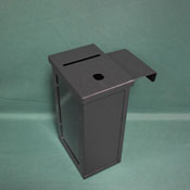 Black Metal 1 Window w/ 2 J-Hook for Craps, Top Opening, TOBX1M-JCR