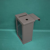 Black Metal 1 Window w/ 2 J-Hook for Craps, Top Opening, TOBX1M-JCR