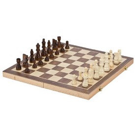 15" Standard Wooden Folding Chess Set, 2146A