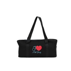 Western Mah Jong Set In Soft Travel Blk Cloth Bag & Turquoise Imprint Logo - W Ith Wht Tiles & Pusher Racks - New, 2397PT
