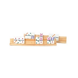 2Pc Large Wooden Domino Tile Holder, 2405L