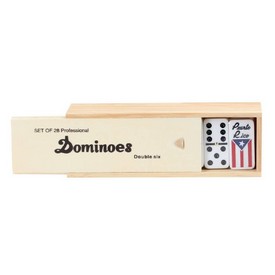 Dbl 6 Prof Puerto Rico Dom In Wooden Case -New, 2413PR