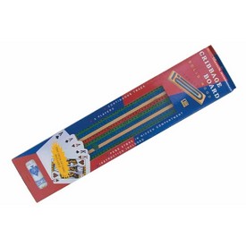 3 Color Track Cribbage W/Playing Cards, 2424A