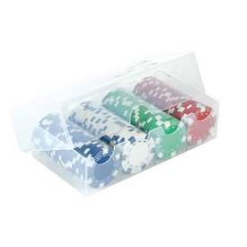 100Pc 11.5G Dice Chips Set In Clear Box, 2712D
