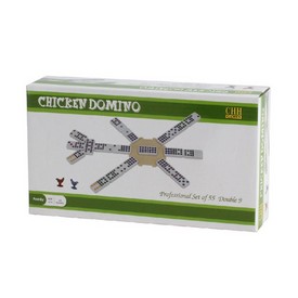 Standard Cardboard Double 9 Chicken Domino Set, 52099