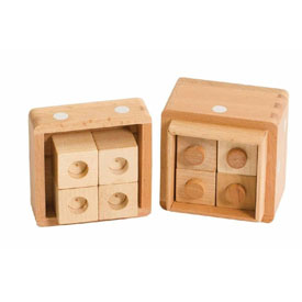 Dice Box - Cube With Holes & Pins, 6130
