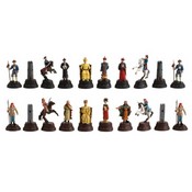 Chinese Qing Dynasty -White Metal Chessmen (King 2 3/8