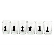 10" Drinking Glass Chess Set, 2192A