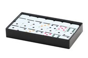 Double 6 Color Dots White Tile Domino Set, 2322