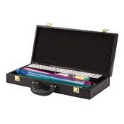 Alligator Texture Case Western Mah Jong, 2403BLK