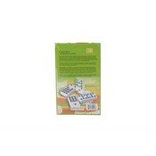 Color Dots Wht Tile Professional Box Dbl 9 Dominoes, 2513TN