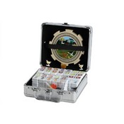 Dbl 12 Numrl 2 In 1 Mexican Train Set In Alum Case, 2520MT-AL