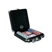 100Pc 11.5G Dice Chips Set In Black Aluminum Case, 2681D