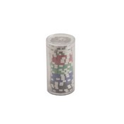 24Pc 11.5G #2600L Chips In Tube - Assorted Colors, 2700LT