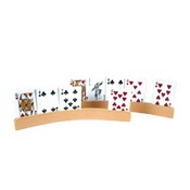 2Pc Wooden Curve Shape Card Holder, 2706B