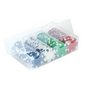 100Pc 11.5G Dice Chips Set In Clear Box, 2712D