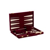 18" Burgundy Velvet Backgammon, 3017L-BURG