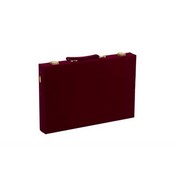18" Burgundy Velvet Backgammon, 3017L-BURG