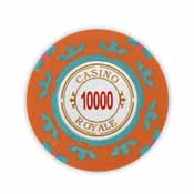 Casino Royale  14 Gram Poker Chips - $10000 (25 Pack), casinoroyale10000