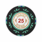 Casino Royale  14 Gram Poker Chips - $25 (25 Pack), casinoroyale25