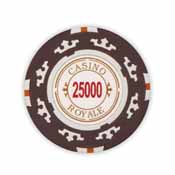 Casino Royale  14 Gram Poker Chips - $25000 (25 Pack), casinoroyale25000