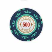 Casino Royale  14 Gram Poker Chips - $500 (25 Pack), casinoroyale500