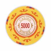 Casino Royale  14 Gram Poker Chips - $5000 (25 Pack), casinoroyale5000