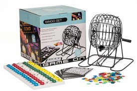 Large Metal Party Bingo Cage Set, AGS65-0009