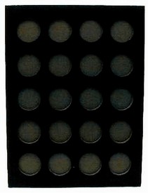 Poker Chip Display Board - 9inch x 12inch Holds 20 Chips, AGS-5005