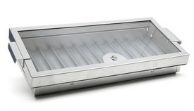 Metal Chip Tray with Cover and Lock 12 Row (Holds 720 Chips), AGS95-0720