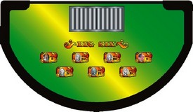 Professional Big 6 Money Wheel Full Size Synthetic Digital Layout - FOR MONEY WHEEL, AGS-6509s