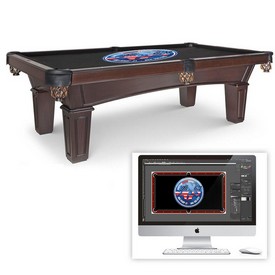 Custom Pool Table Felt With Matching Rails