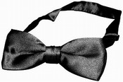 Black Banded Bow Tie, AGS50-0031